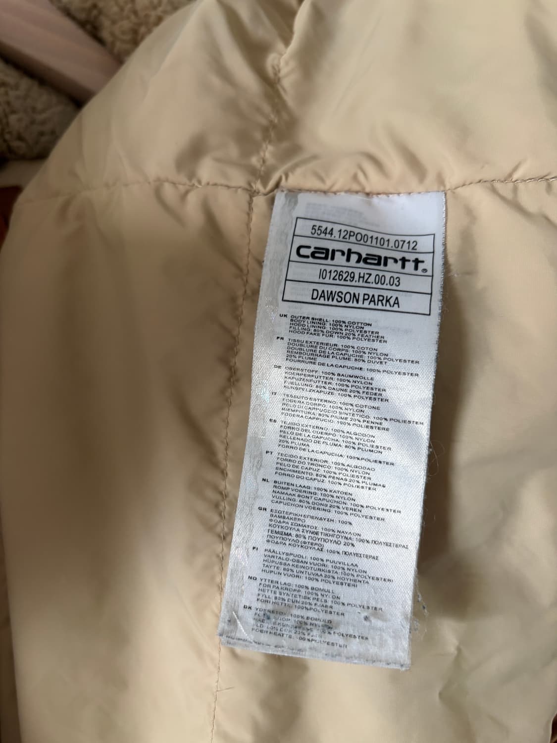 칼하트 DAWSON PARKA 상품이미지6