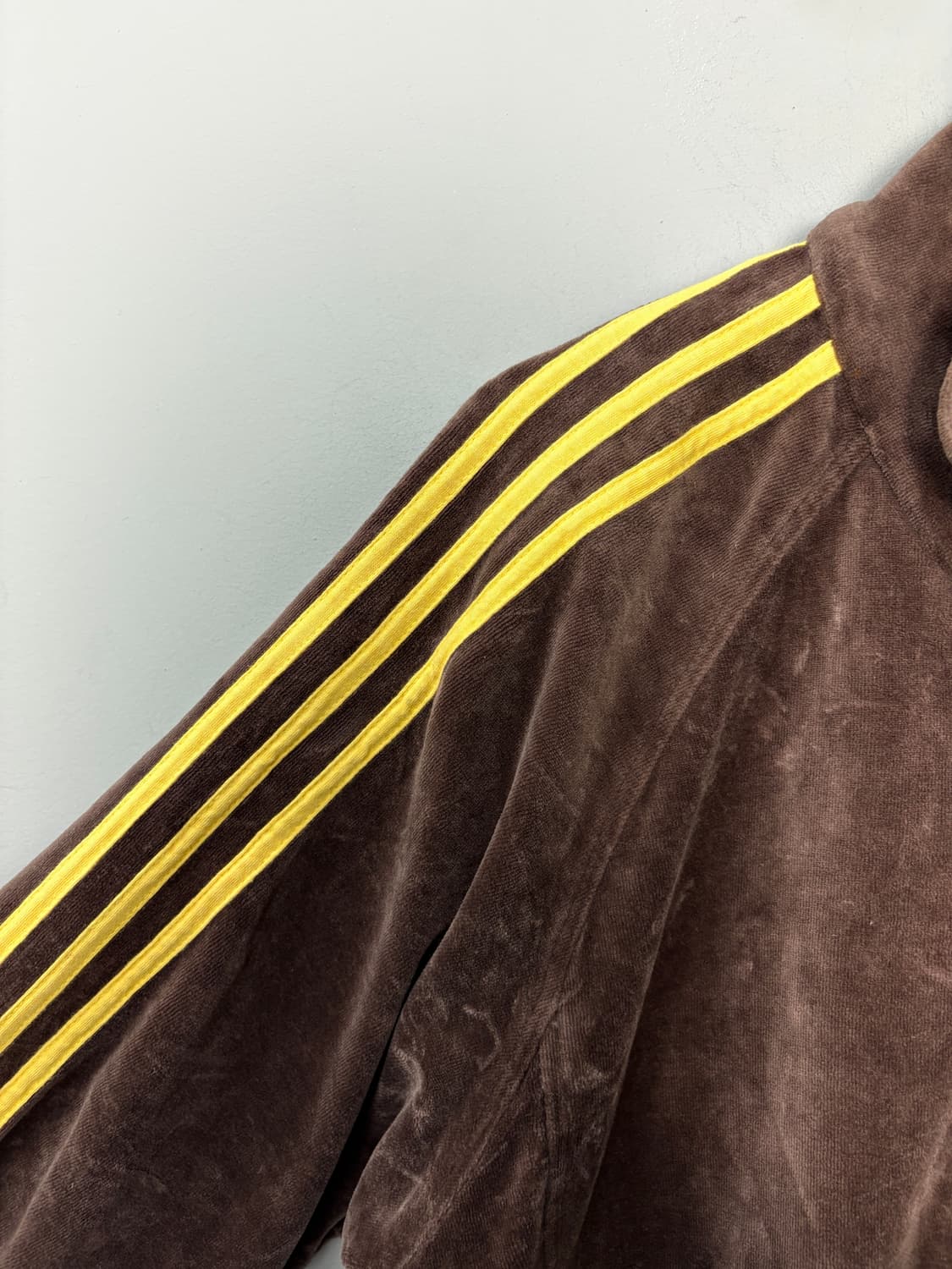 아디다스 벨벳 브라운 벨로아 트랙자켓 A3680 상품이미지4