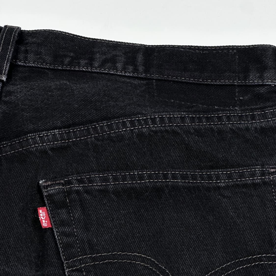 36 01년 리바이스 501 USA 오리지널 흑청 데님팬츠 상품이미지6