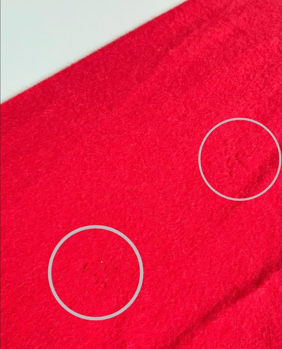 Courreges 꾸레쥬 앙고라혼용 레드컬러 머플러  상품이미지6