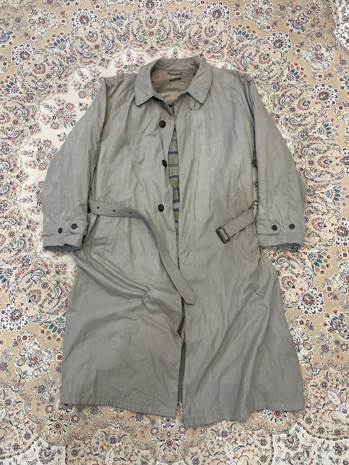 조르지오 아르마니 르 콜레지오니 이탈리아 90S 트렌치 코트 XL 상품이미지1