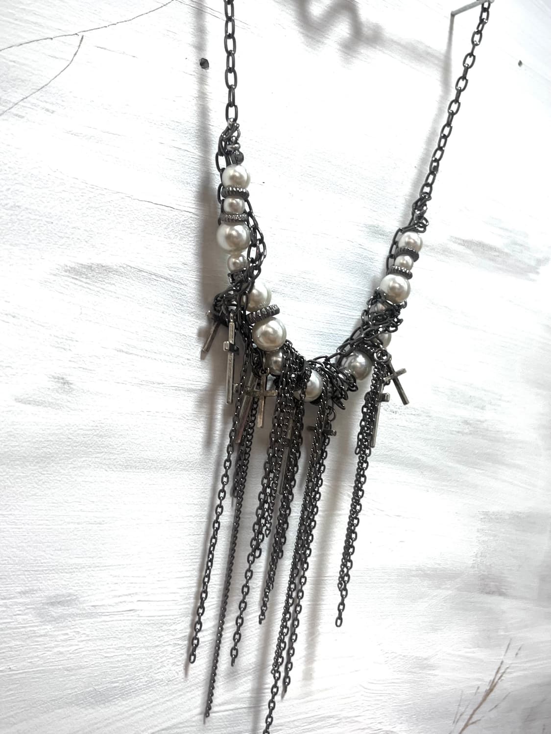 A pearl rayering necklace 상품이미지4