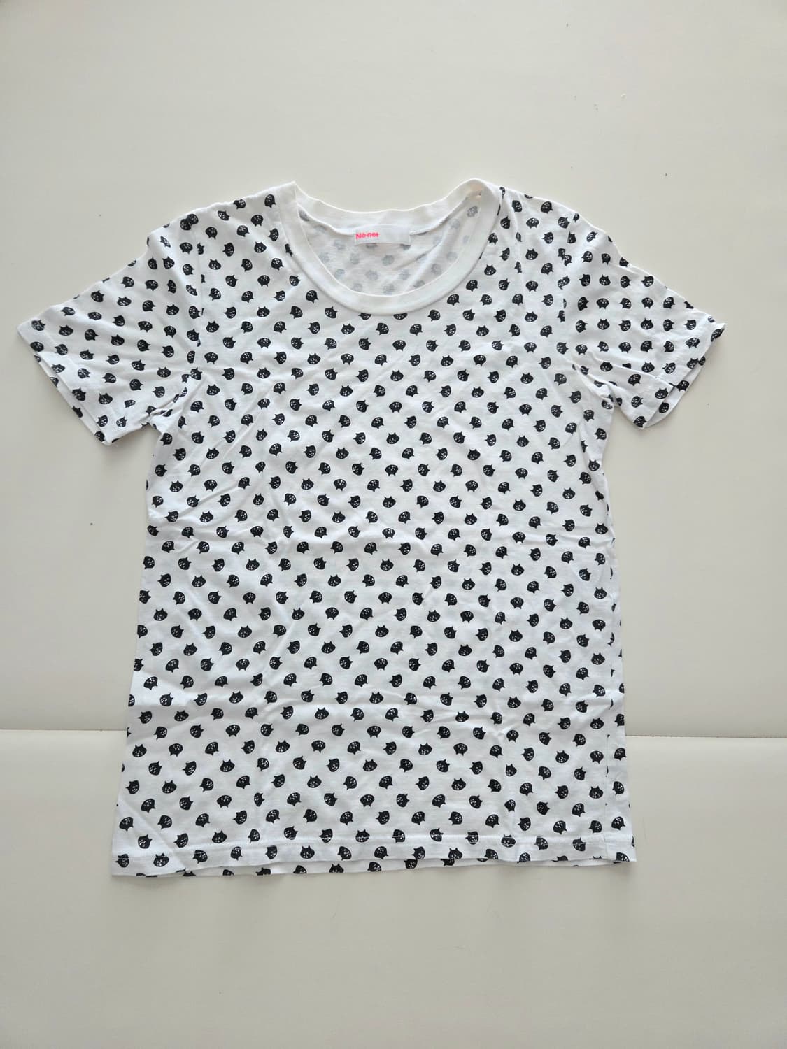 Ne net 고양이 패턴 반팔 티셔츠 상품이미지1