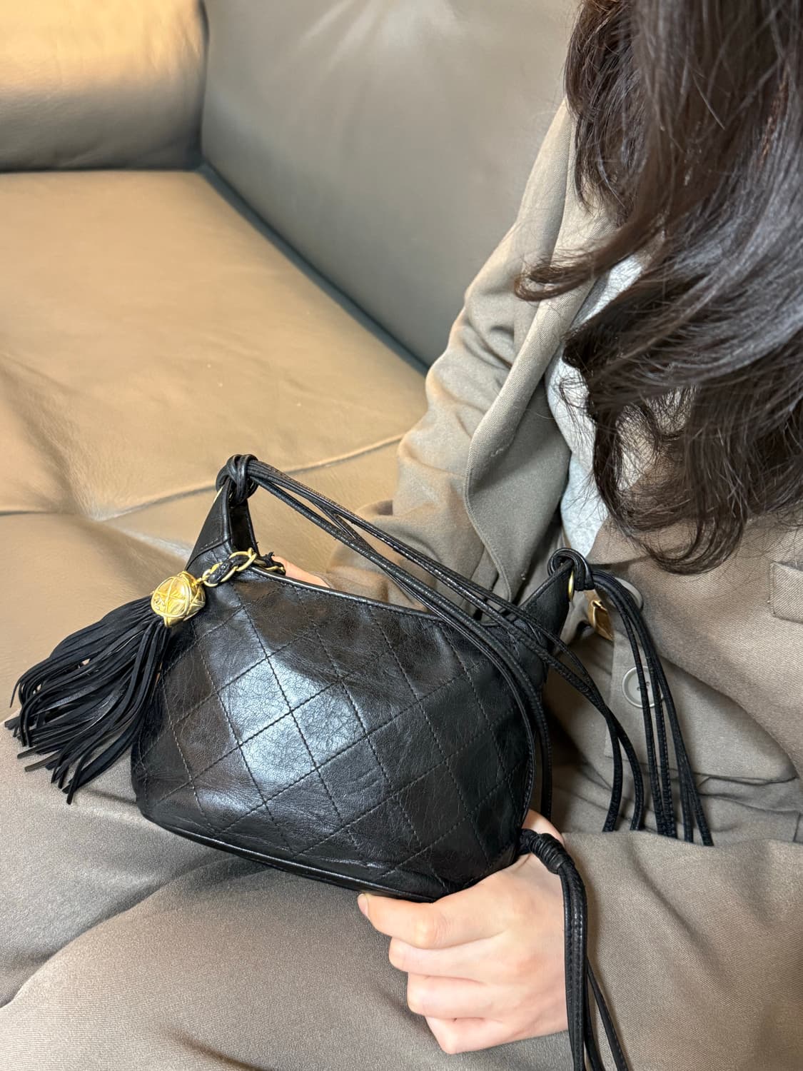 (정품 보증서) 샤넬 미니 크로스백 블랙 상품이미지6