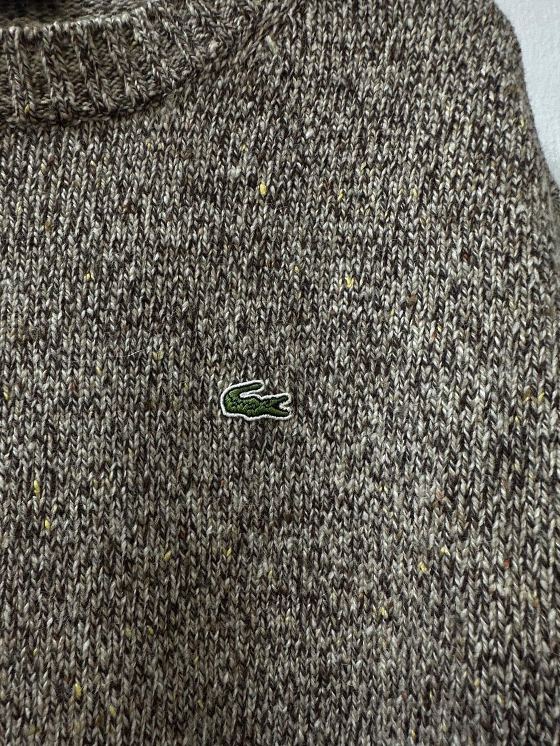 일본빈티지 LACOSTE 라코스테 울 블렌드 크루넥 니트 스웨터 상품이미지2