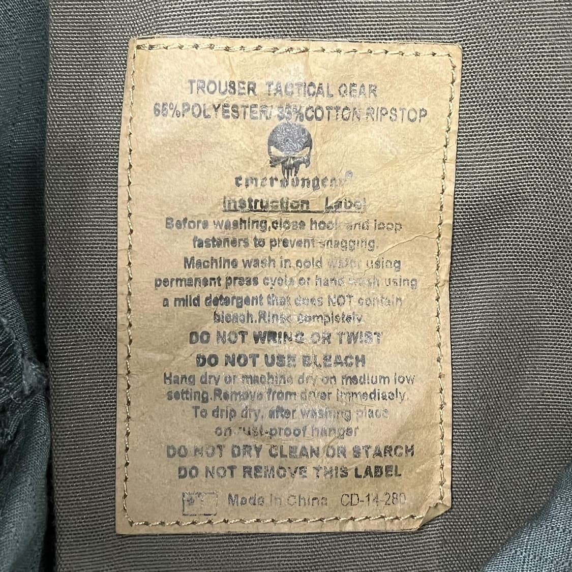 [정품] EMERSON 카고 바지 올리브 b14 상품이미지4