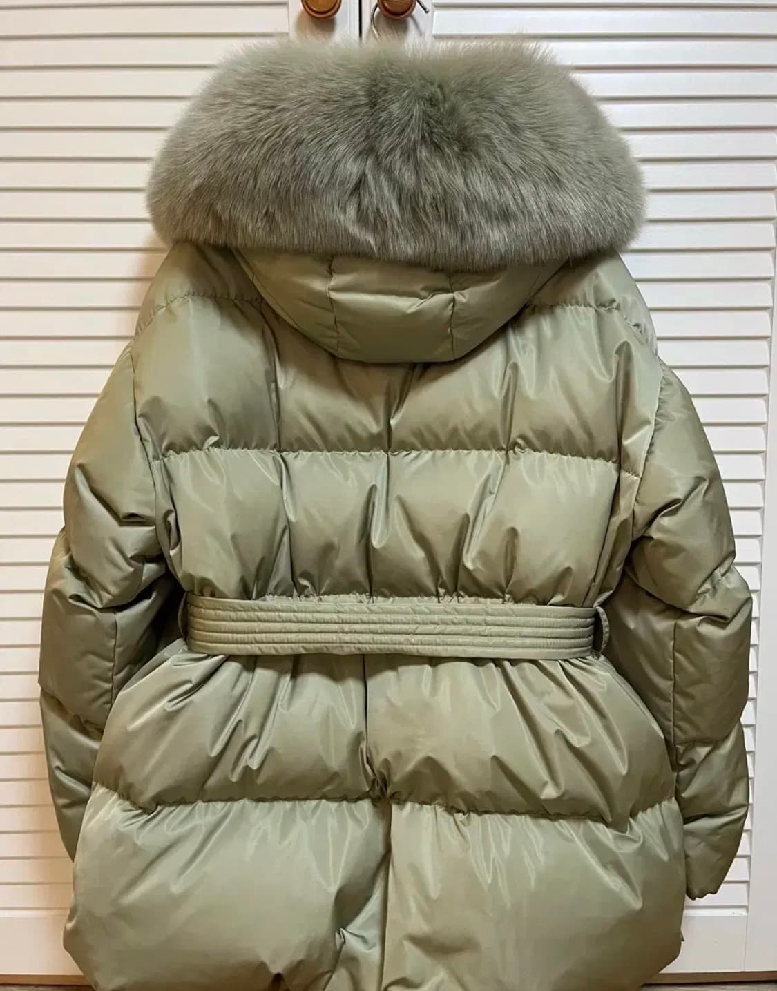 레브시티 벨트폭스패딩(카키) 상품이미지8