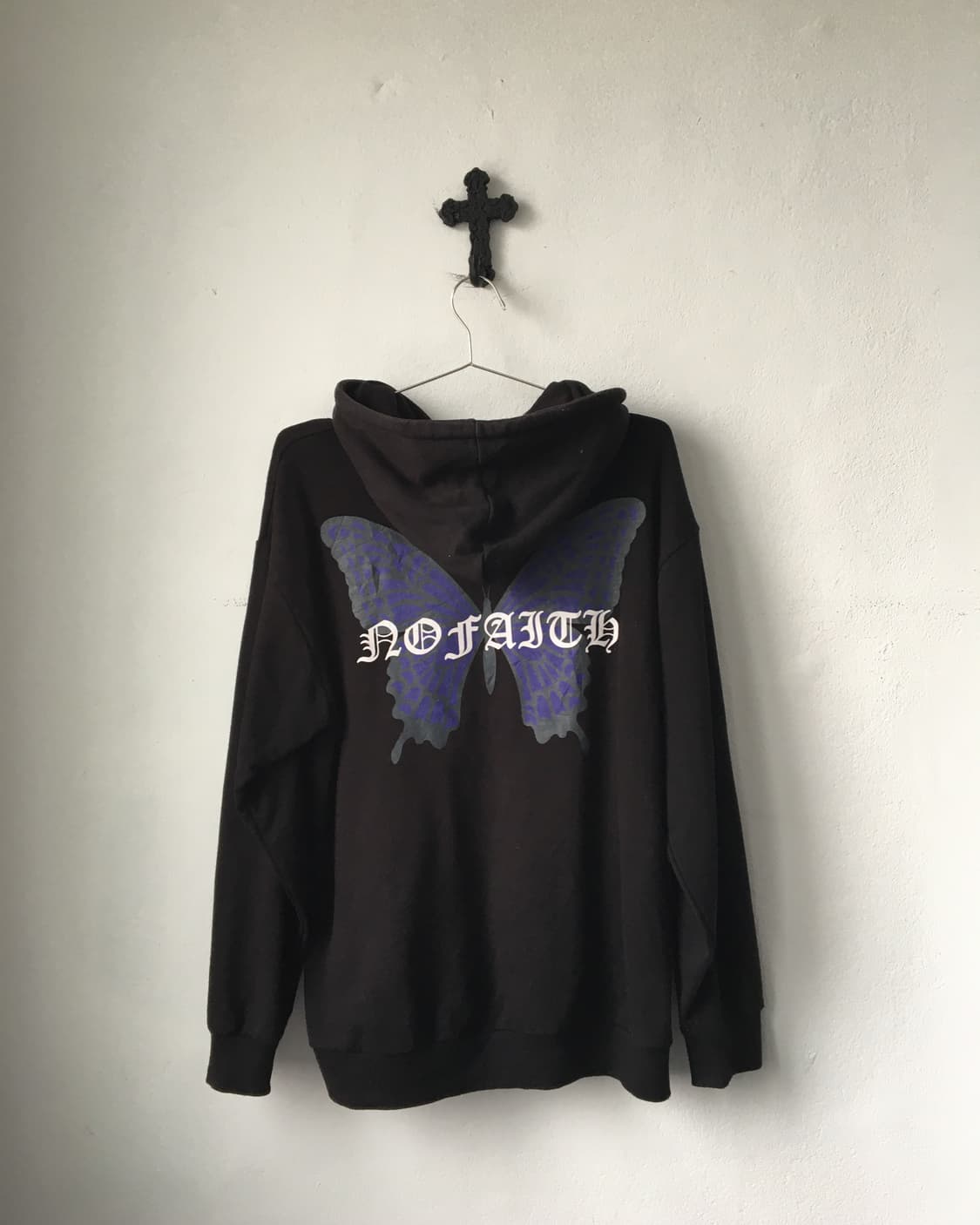 Back butterfly printing hood zip up 상품이미지2
