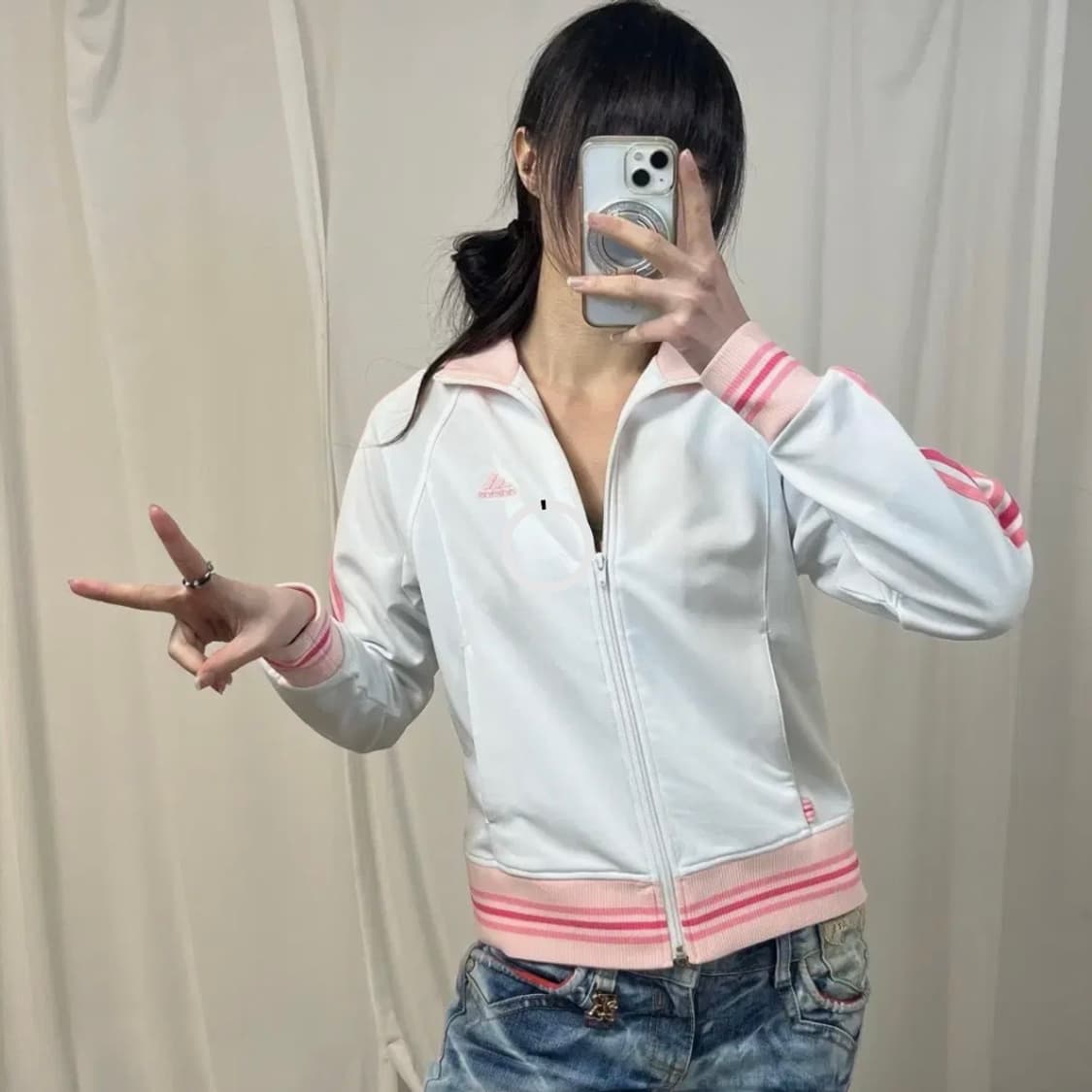 Adidas white pink jersey 상품이미지2