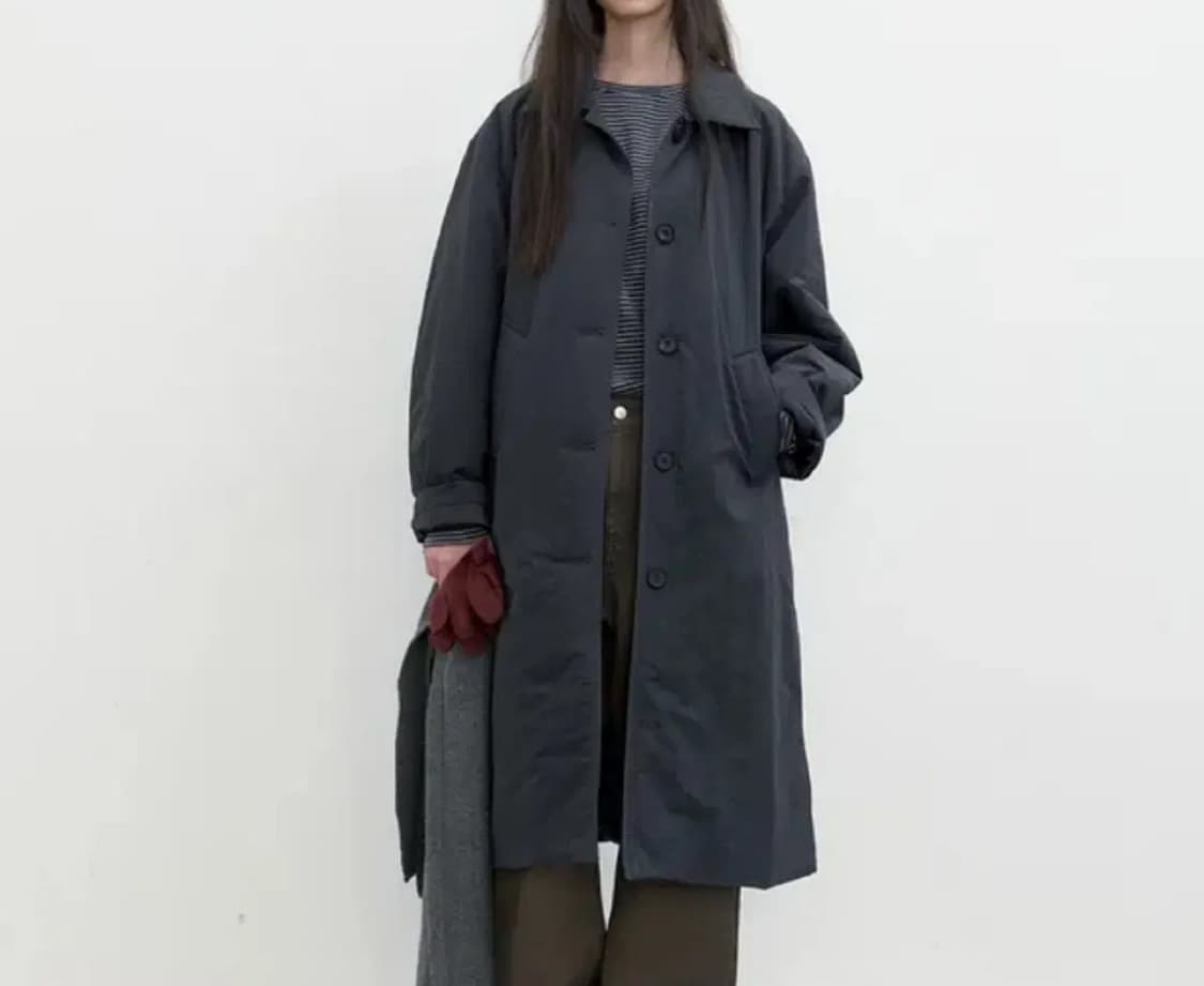 포저 패디드 맥 코트 차콜 상품이미지1