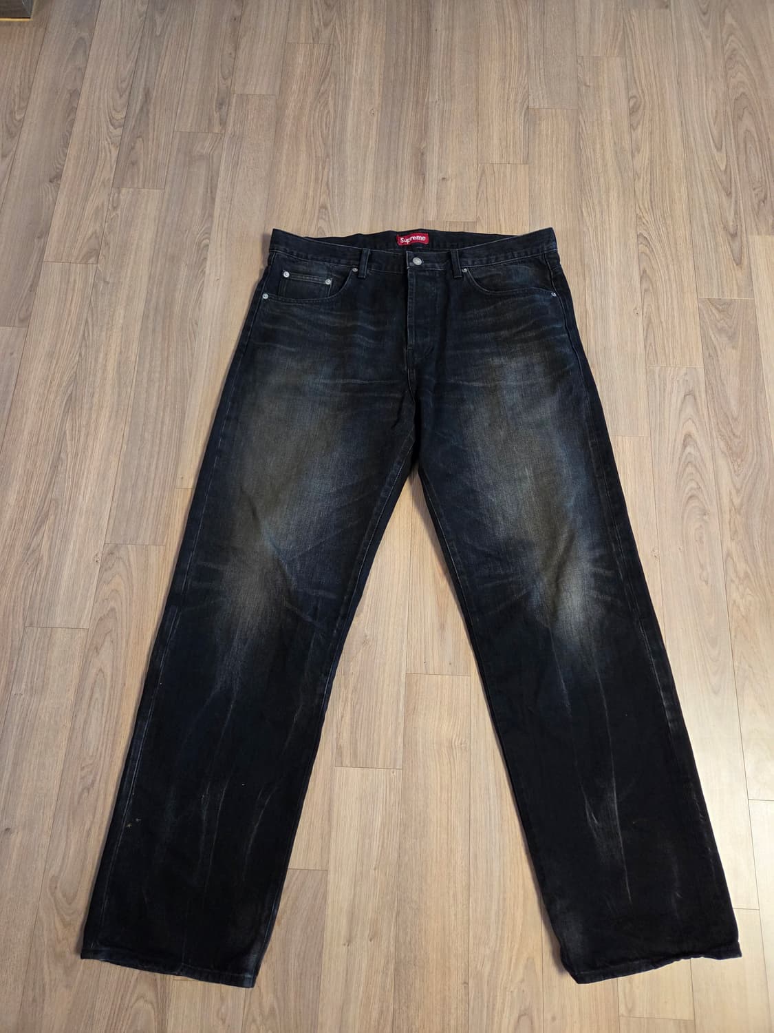 슈프림 디스트레스드 루즈 핏  워시드 블랙 36 - 25SS 상품이미지1