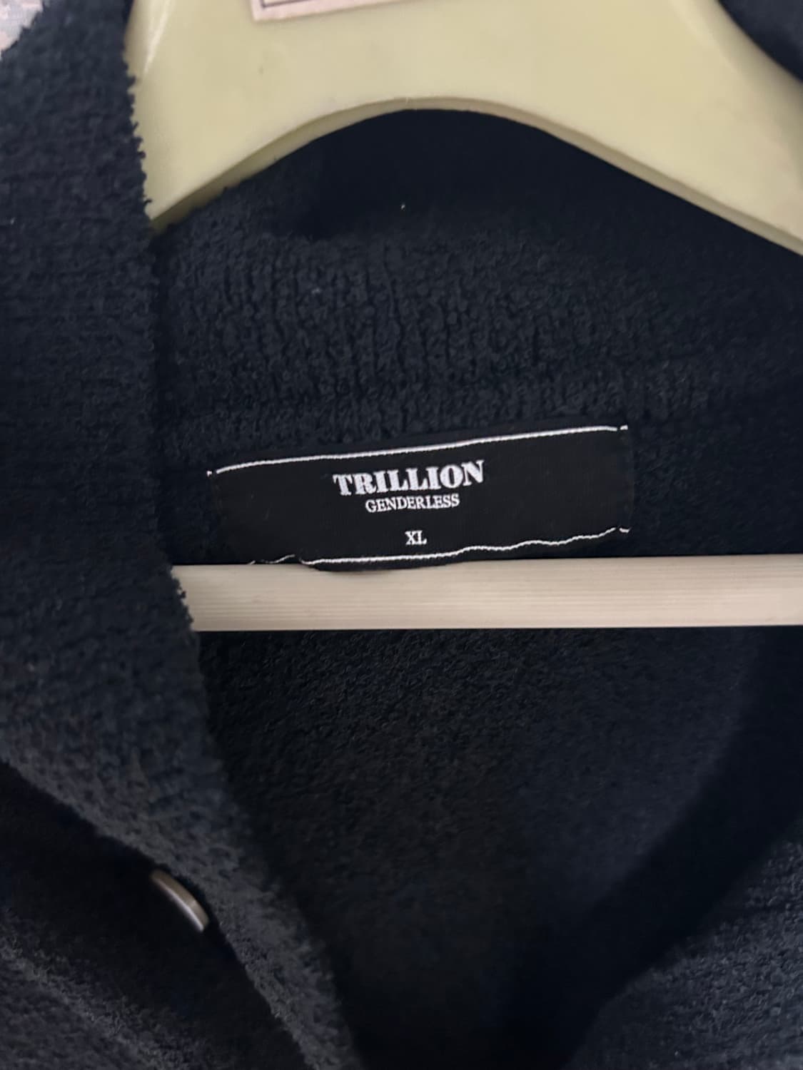 트릴리온 워셔블 부클 카라 반팔 니트 XL 상품이미지3