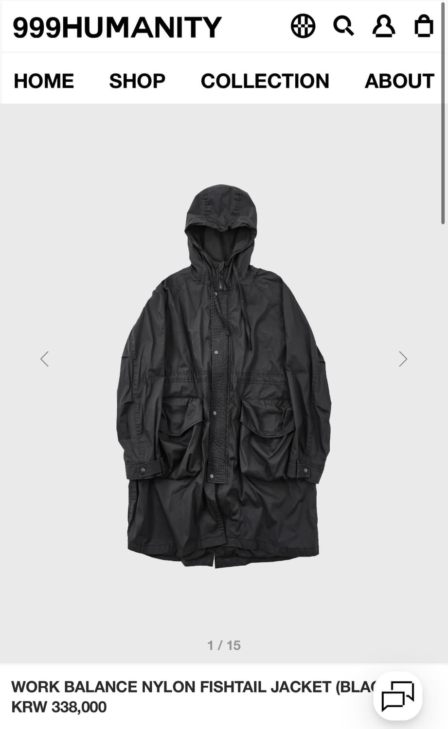 999휴머니티 WORK BALANCE NYLON FISHTAIL JACK 상품이미지1