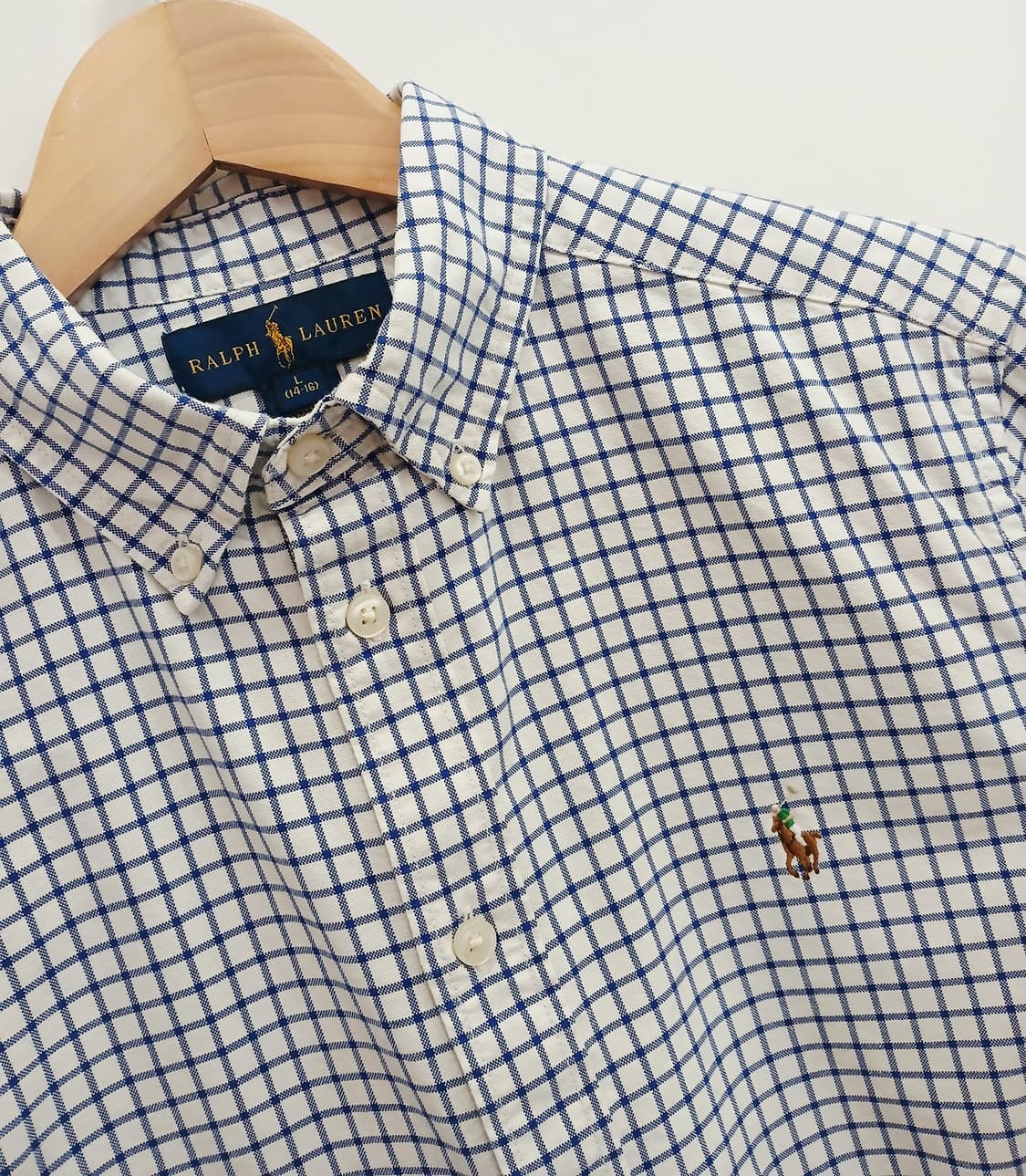 랄프롤렌폴로 버튼다운 체크셔츠 상품이미지5