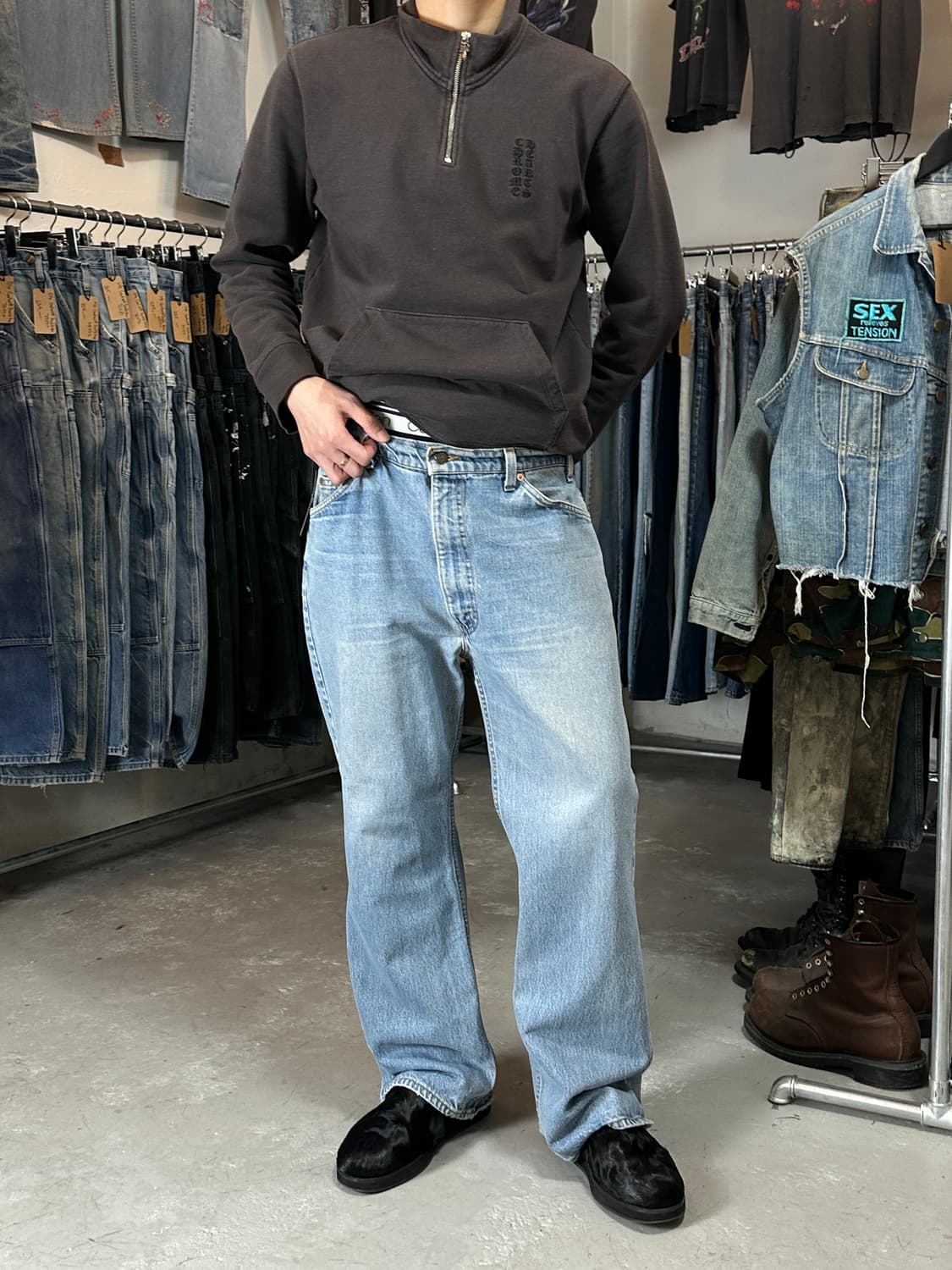 90's USA Made 빈티지 리바이스 517 오렌지탭 부츠컷 상품이미지4