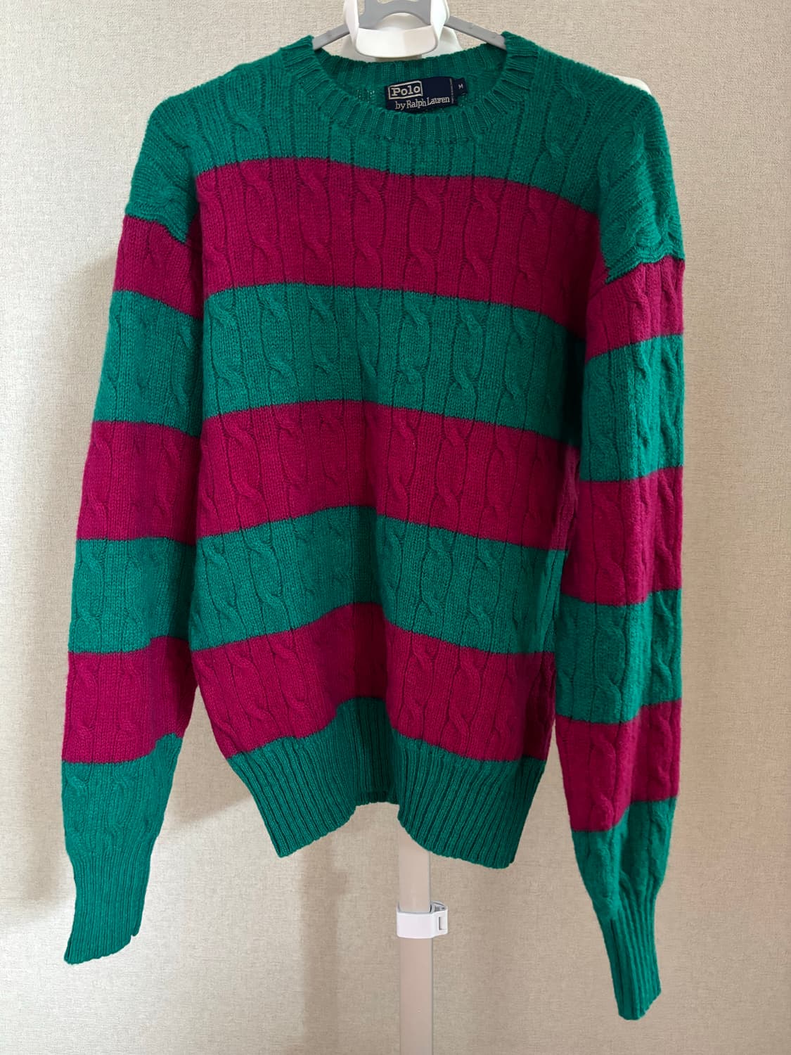 폴로 랄프로렌 스트라이프 울 니트 M 상품이미지2