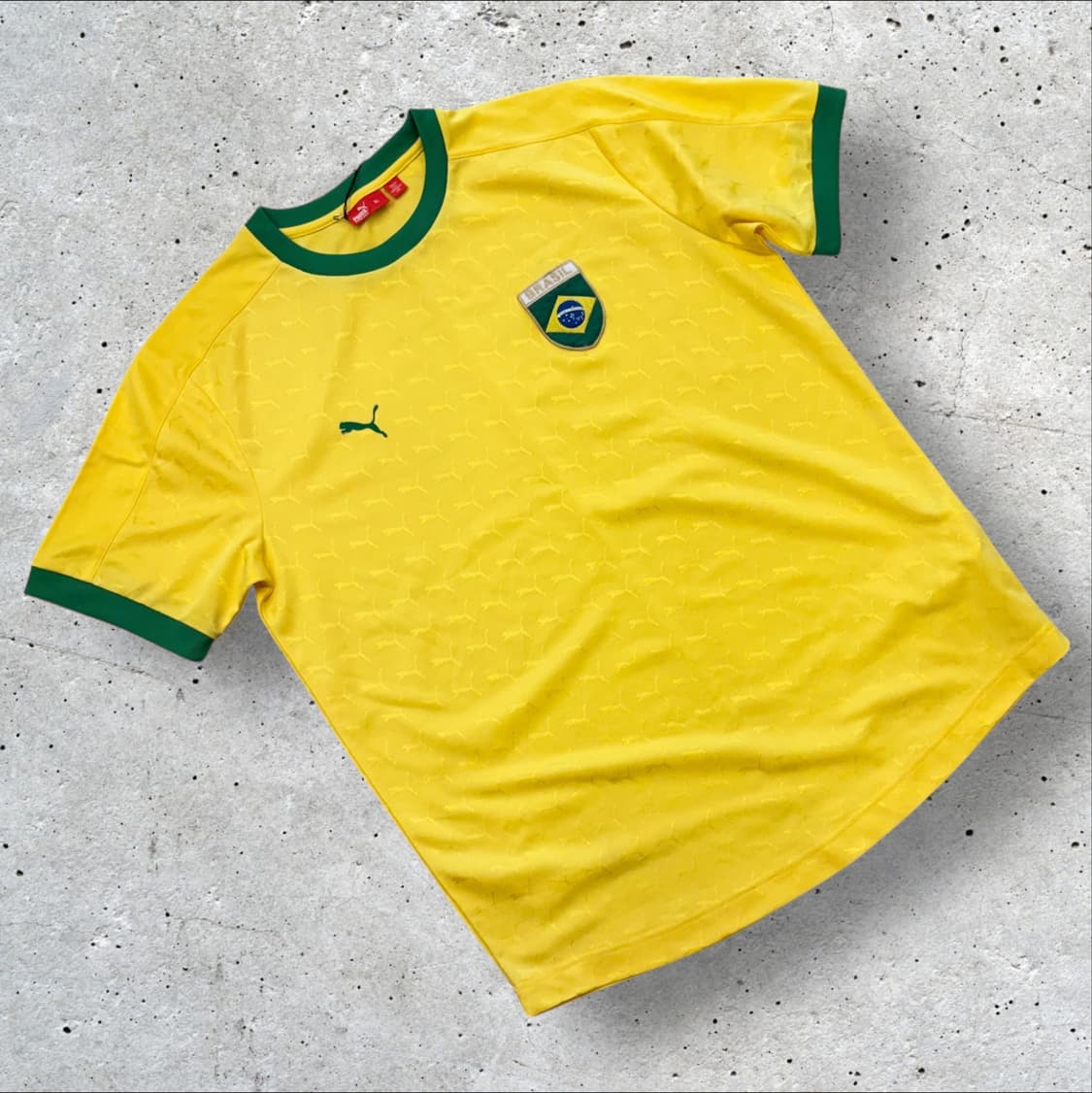 [XL] 푸마 브라질 축구 유니폼 옐로우 반팔 C709 상품이미지1