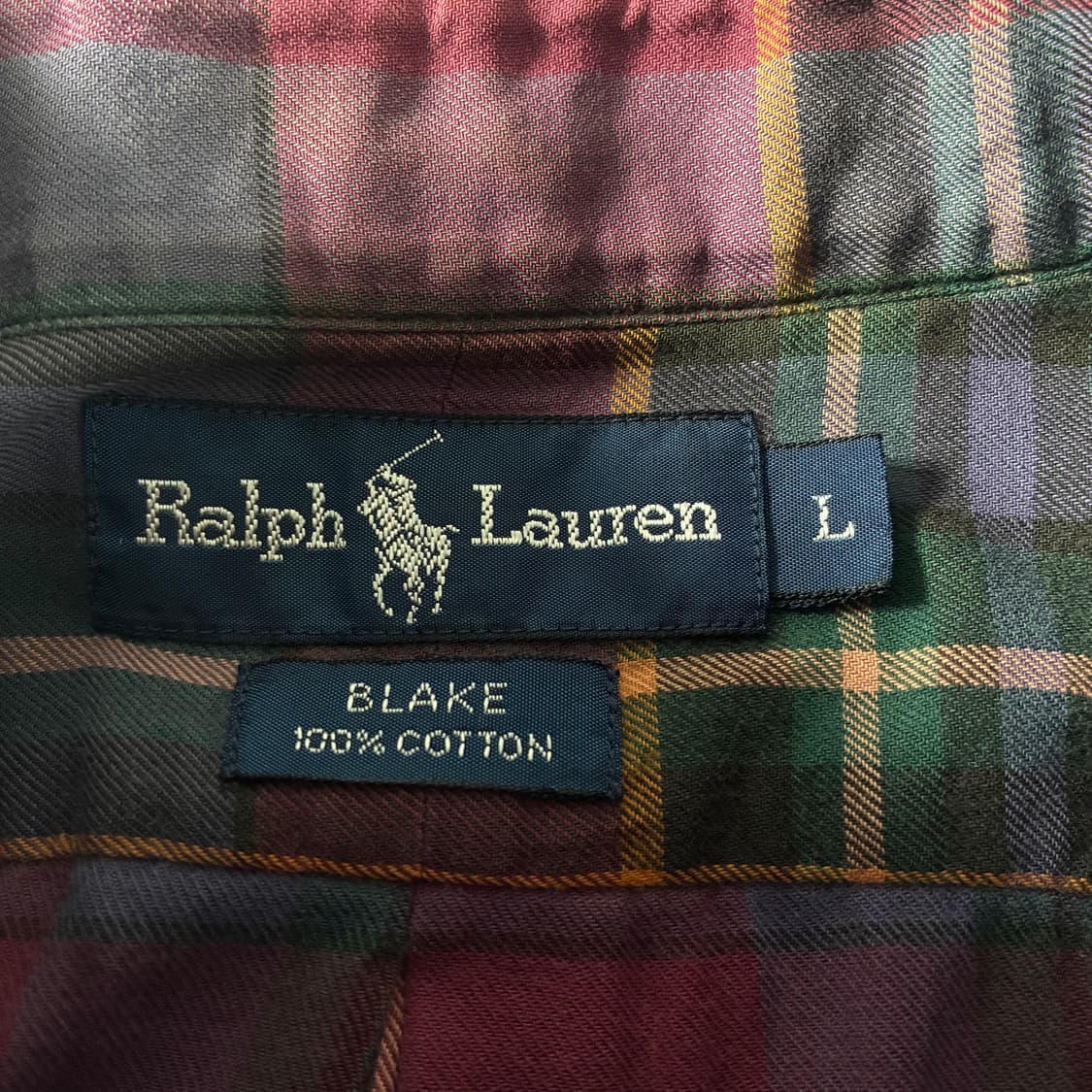 Polo  폴로 랄프로렌 자수 코튼 타탄체크 셔츠  상품이미지4