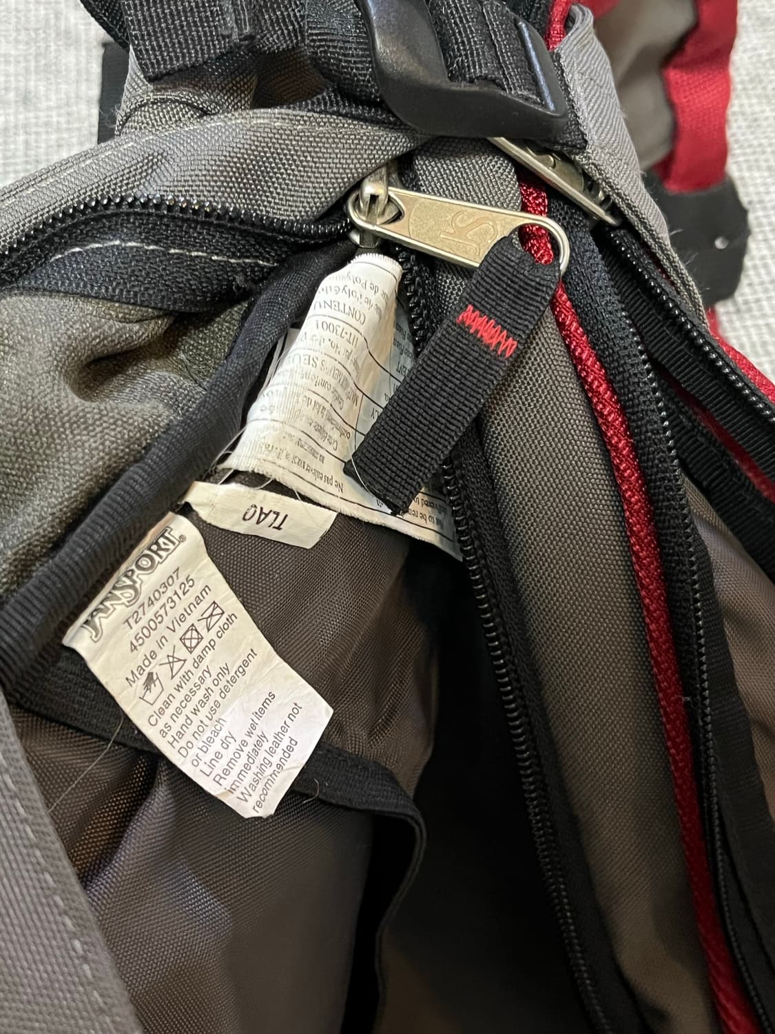 빈티지 잔스포츠 레드 올드 모델 백팩 배낭 가방 상품이미지6