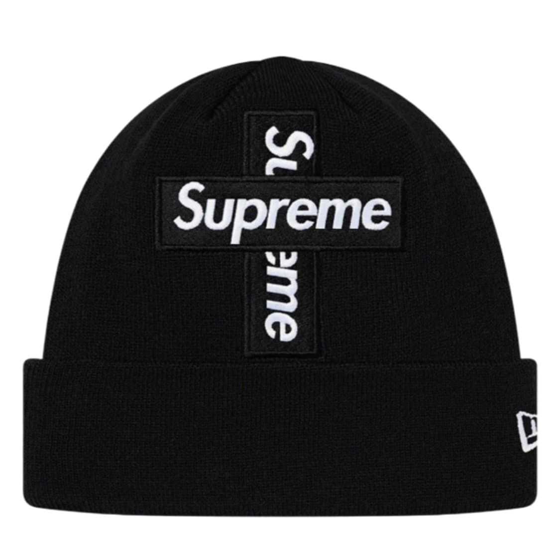 슈프림 뉴에라 크로스 박스로고 비니 블랙 상품이미지1