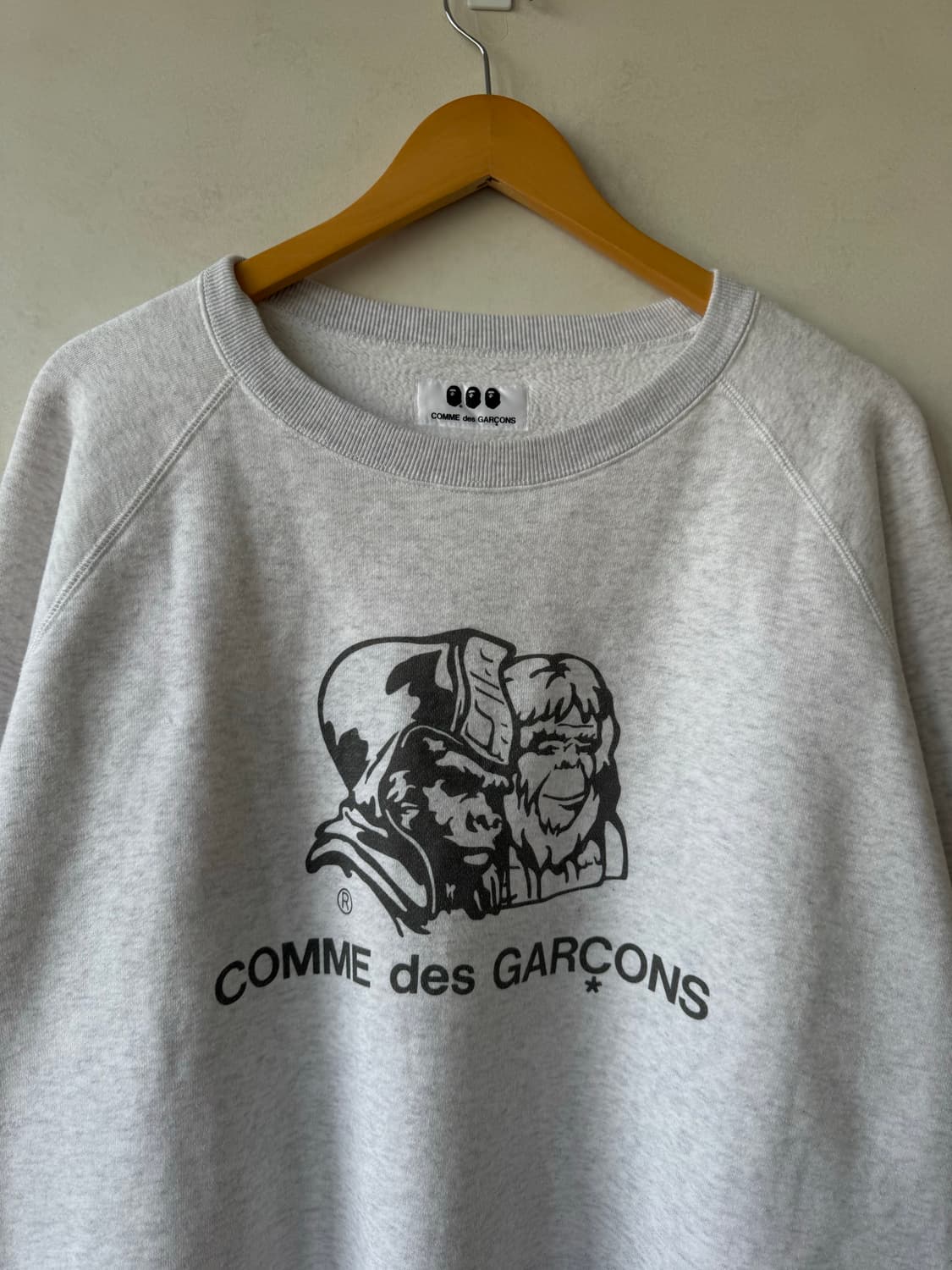 베이프 x CDG 양면 맨투맨 상품이미지3