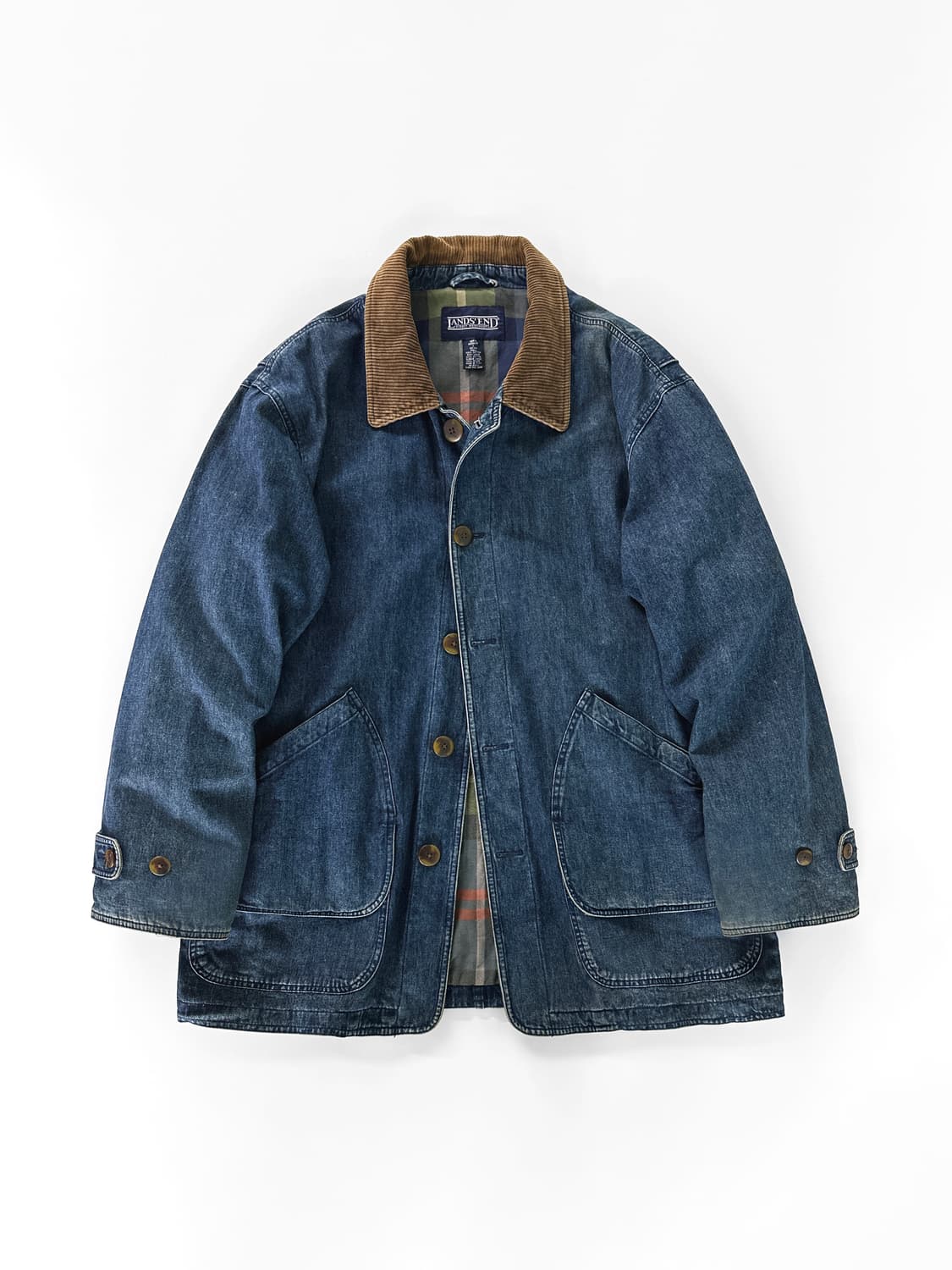 90s 빈티지 랜즈 엔드 데님 초어 자켓 상품이미지1