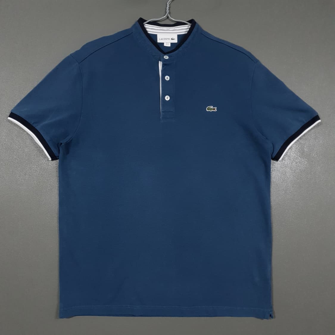 100) 라코스테 신형 20ss 우븐 헨리넥 반팔 폴로 셔츠 LCST 상품이미지1