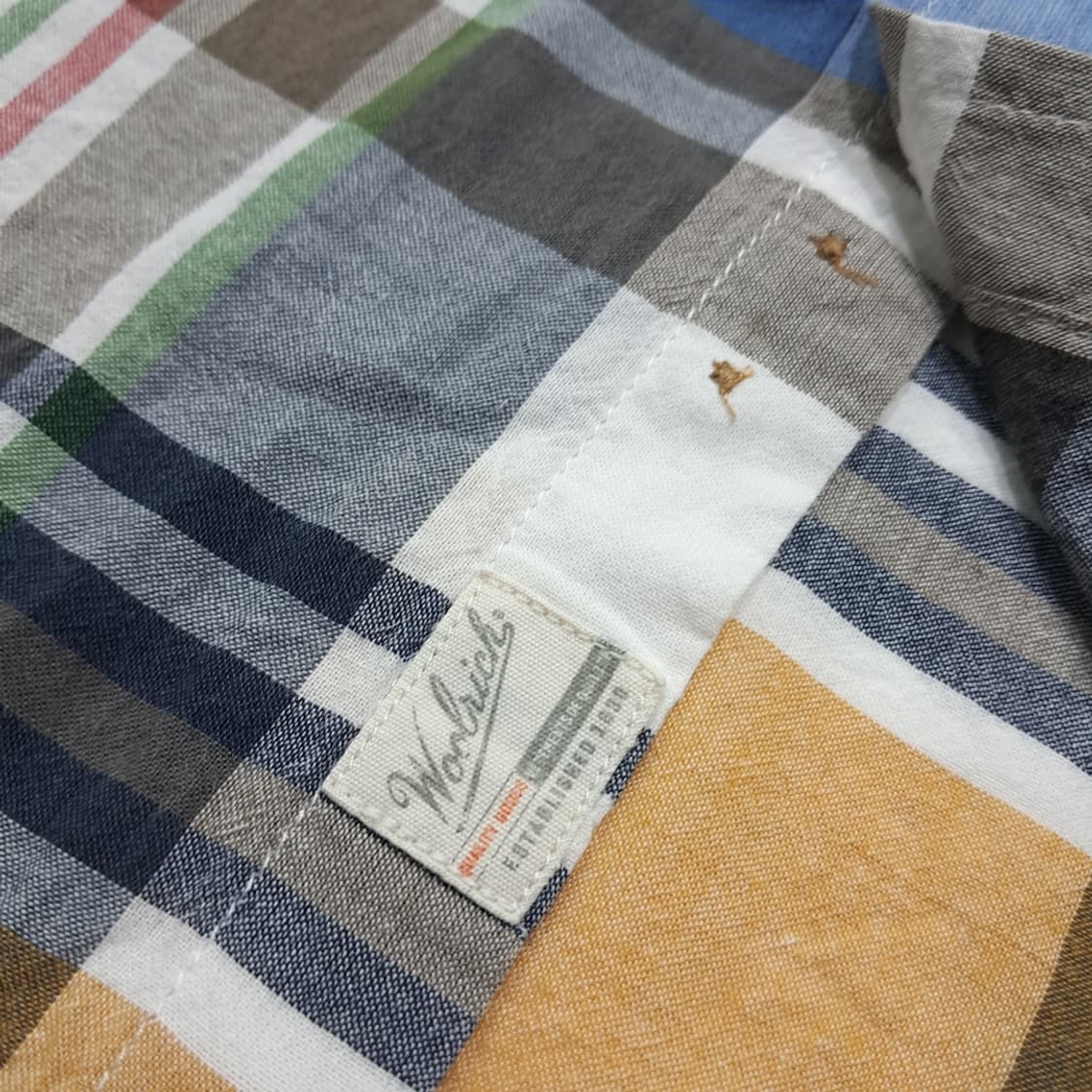 CK122 L 울리치 00s 버튼다운 프레피 마드라스체크 셔츠 남방 상품이미지5