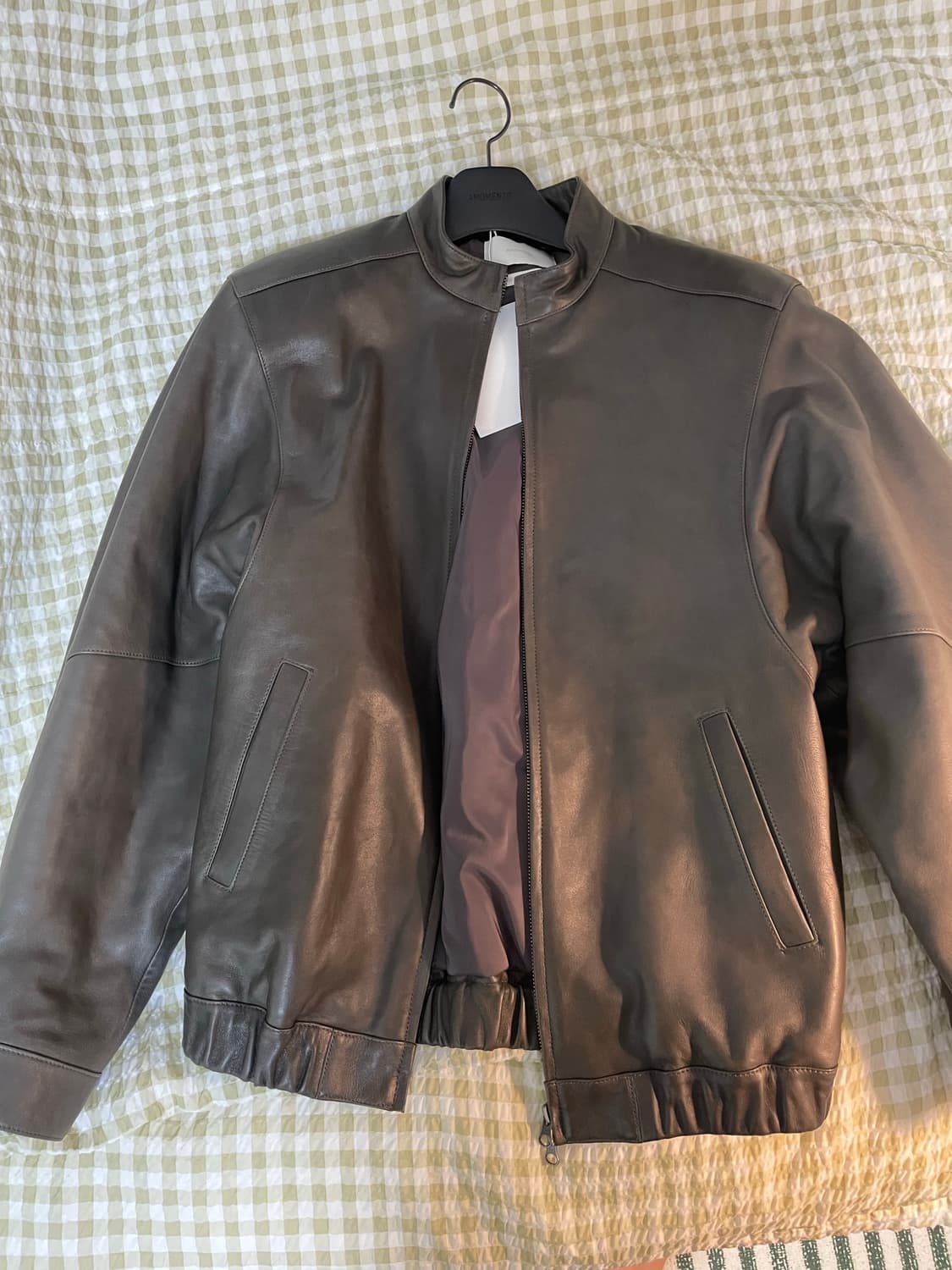 아모멘토/ lambskin leatehr bluson / s 상품이미지1