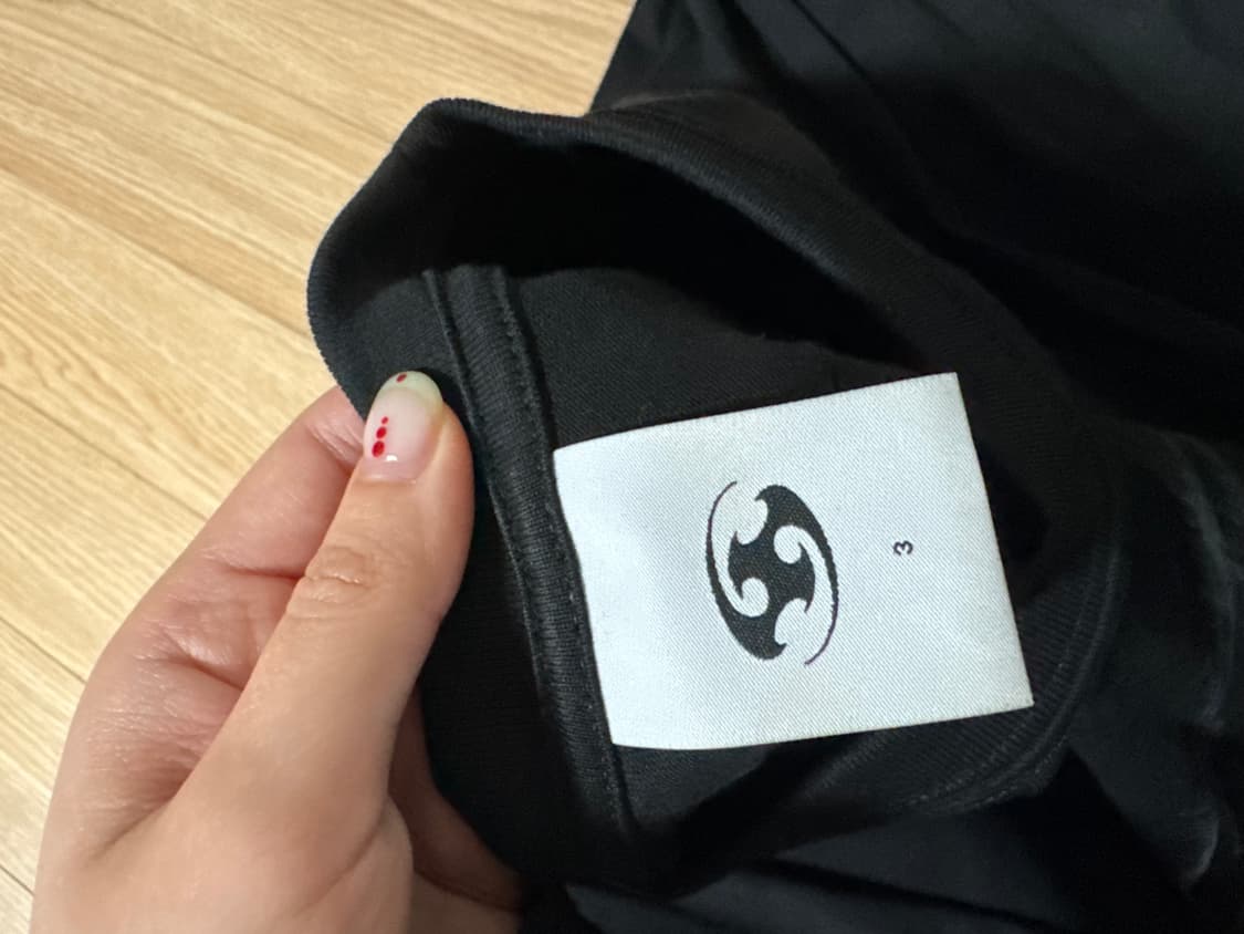 산산기어 롱슬리브 블략 3사이즈 상품이미지3