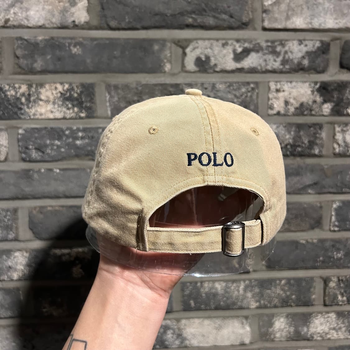 폴로 랄프로렌 아이코닉 치노 볼캡 모자 탄 베이지 상품이미지4