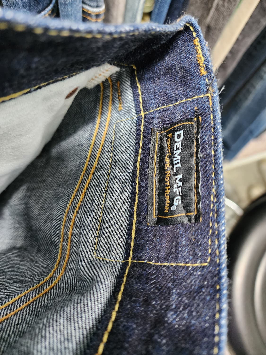 데밀 009 레귤러 스트레이트 셀비지 데님 상품이미지5