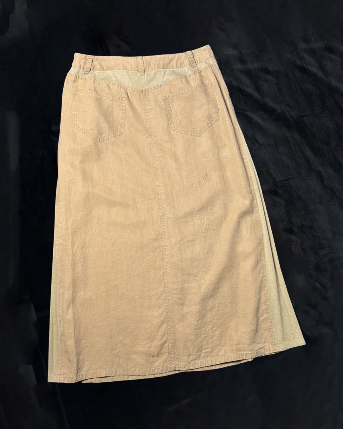 일본빈티지 베이지 롱스커트 상품이미지2
