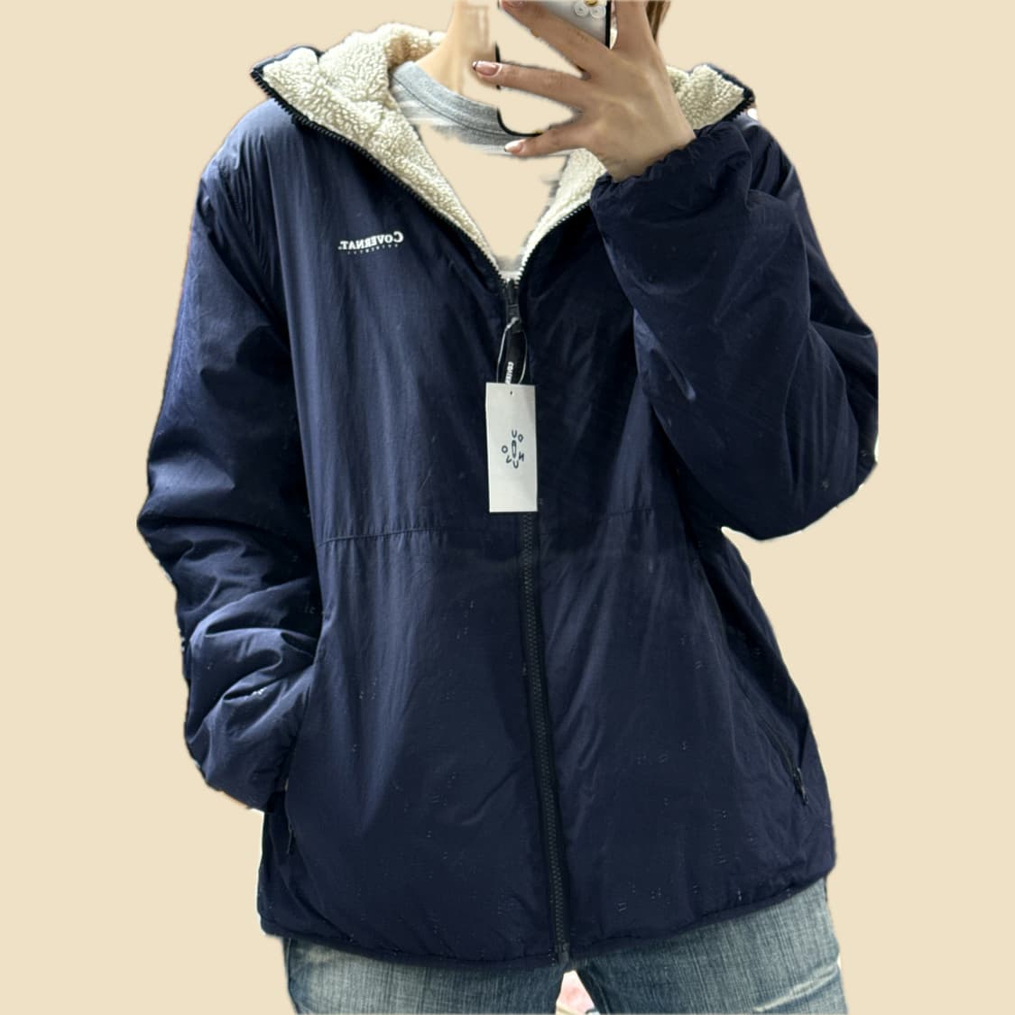 커버낫 리버시블 플리스 자켓 상품이미지2