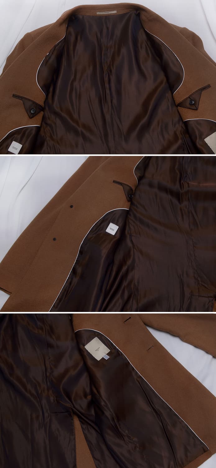 트루젠 캐시미어 핸드메이드 클래식 싱글 코트 자켓 (105) 상품이미지6