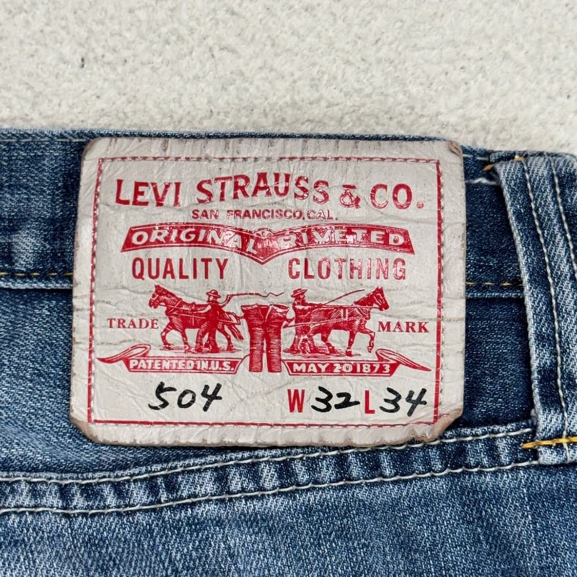 LEVI 504 STRAUSS & CO 데님 팬츠 W32 L34 상품이미지5