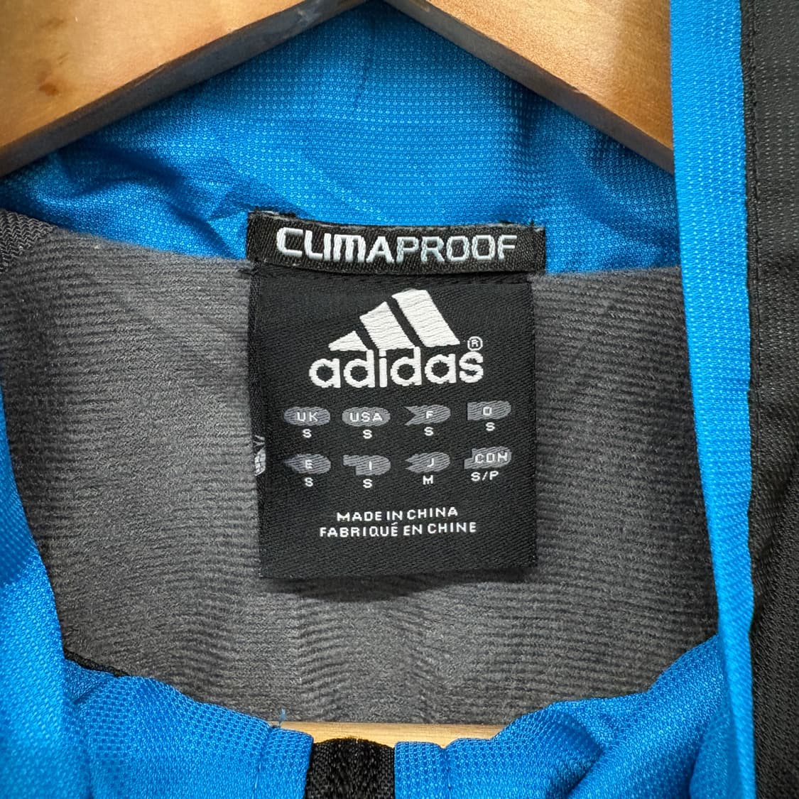 아디다스 블랙/블루 바람막이 점퍼 남성 M 상품이미지4