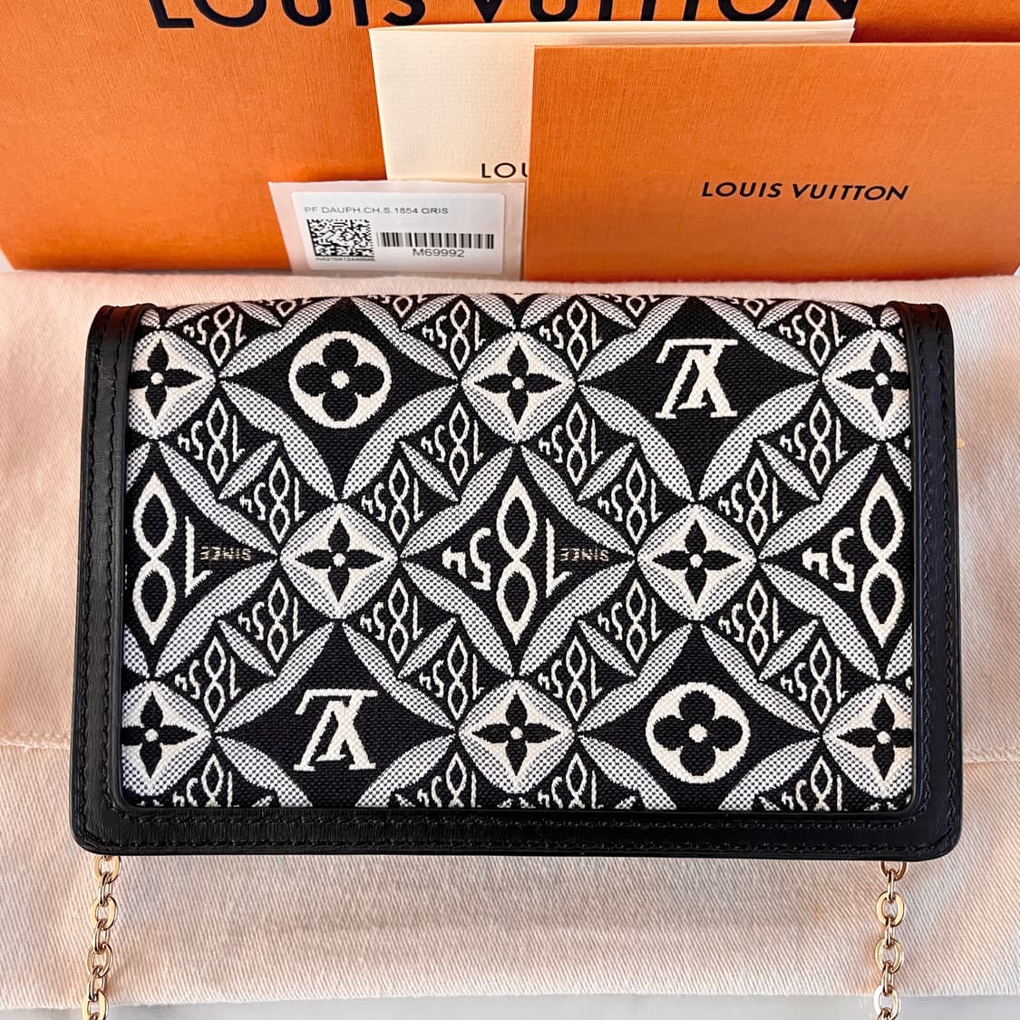 [한정판/정품] 루이비통 1854 도핀 크로스백 가방 체인 지갑 상품이미지5