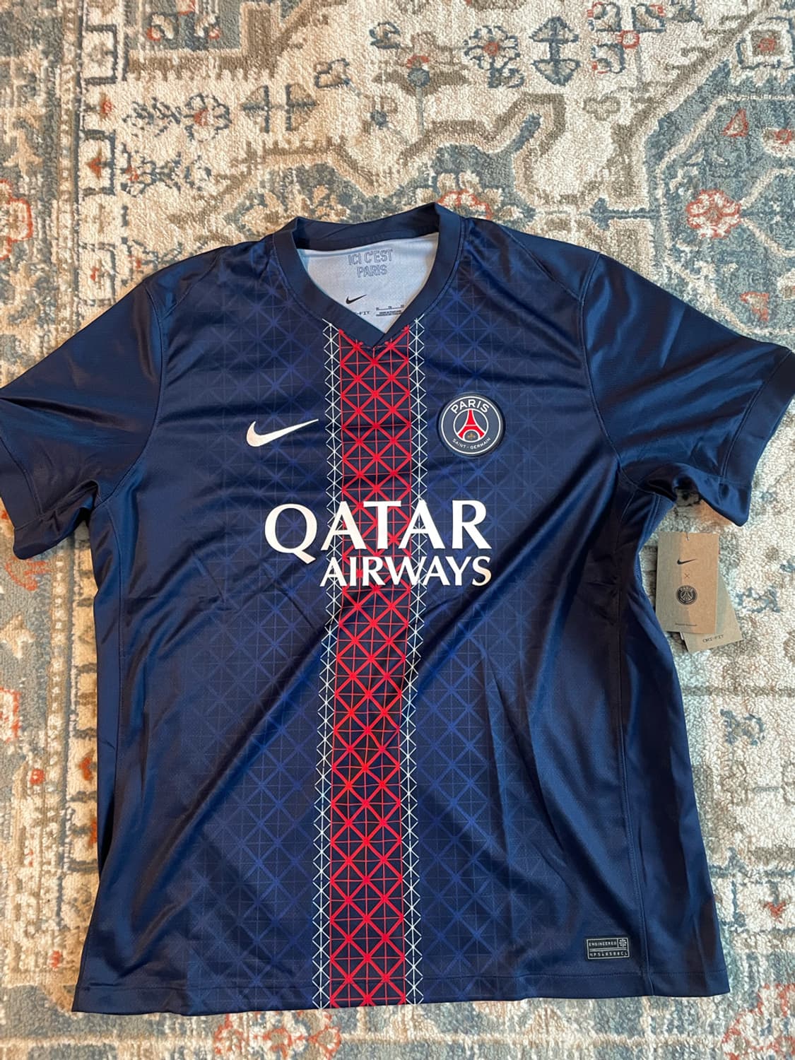 나이키 파리 생제르맹 2025/26 스타디움 홈 져지(새제품. XL 11 상품이미지1