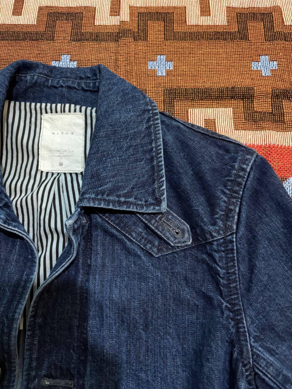 55) 재팬 빈티지 여성 데님 웨스턴 코트 상품이미지3