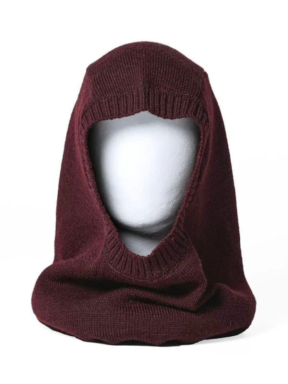 Soloist huge wool balaclava burgundy 상품이미지1
