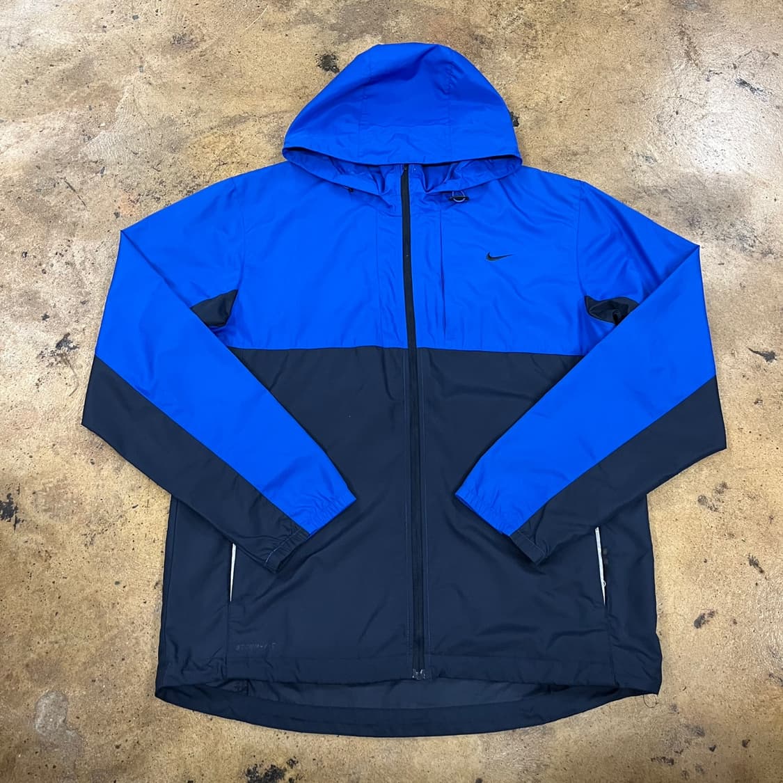 [정품/L] 나이키 블루 블랙 바람막이 후드집업 b17 상품이미지2