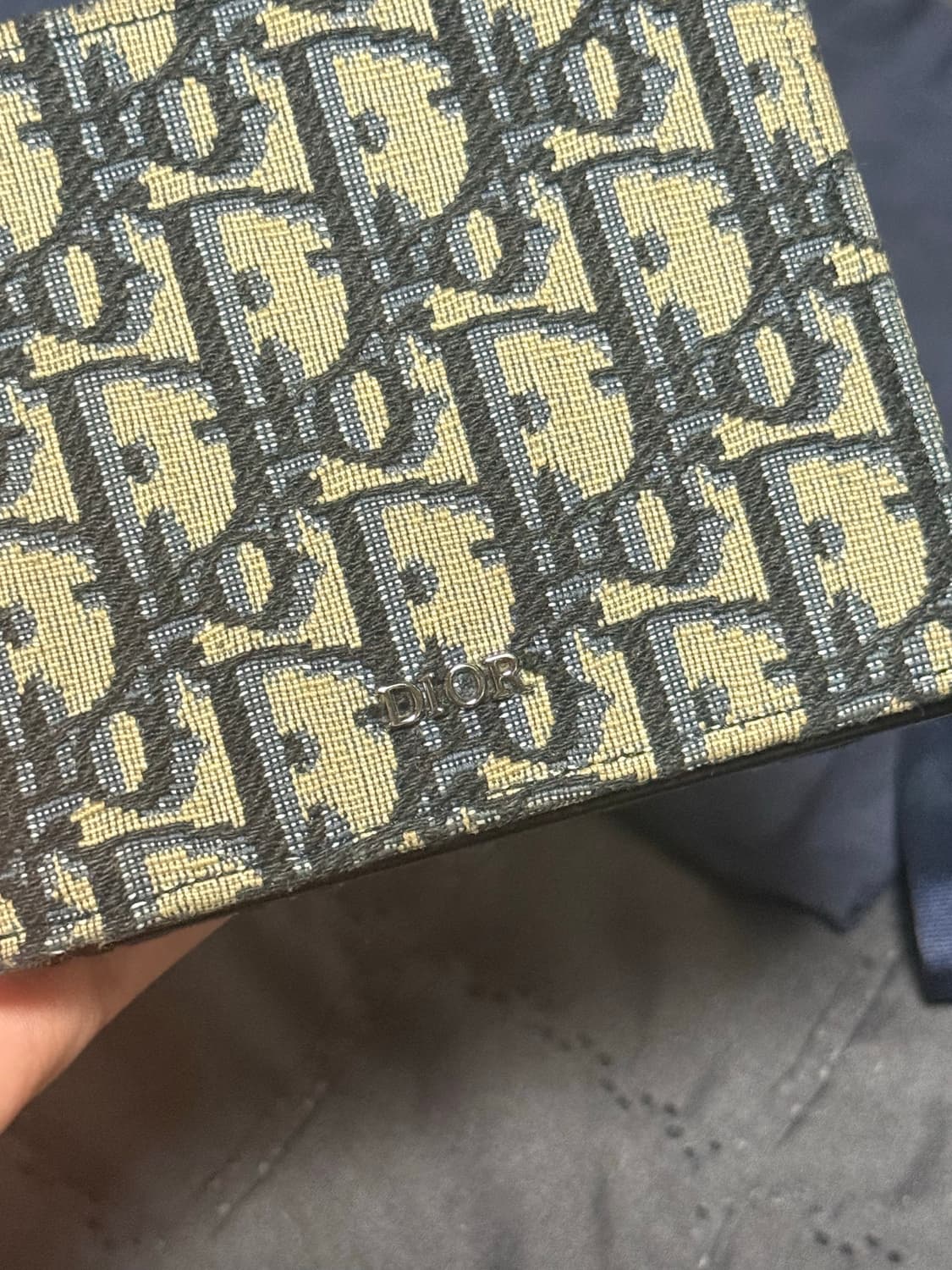 디올 오블리크 자카드 반지갑 베이지 상품이미지5