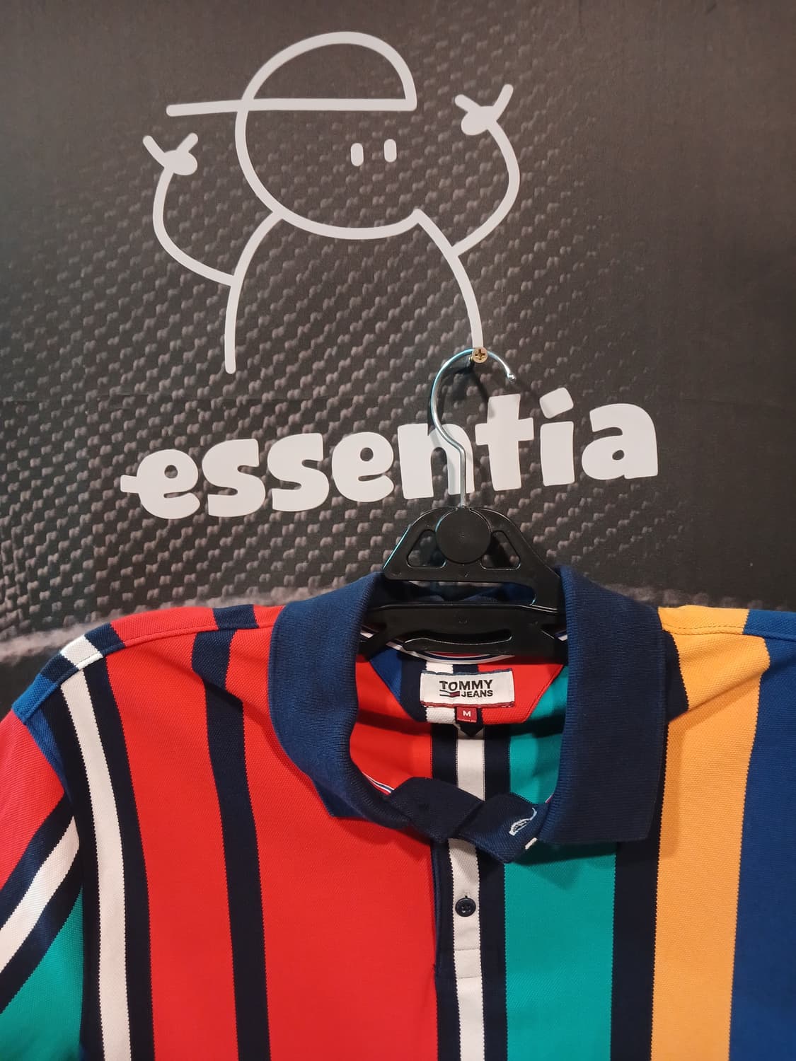 Tommy Jeans 올드스쿨 세로 스트라이프 반팔 카라티  상품이미지2