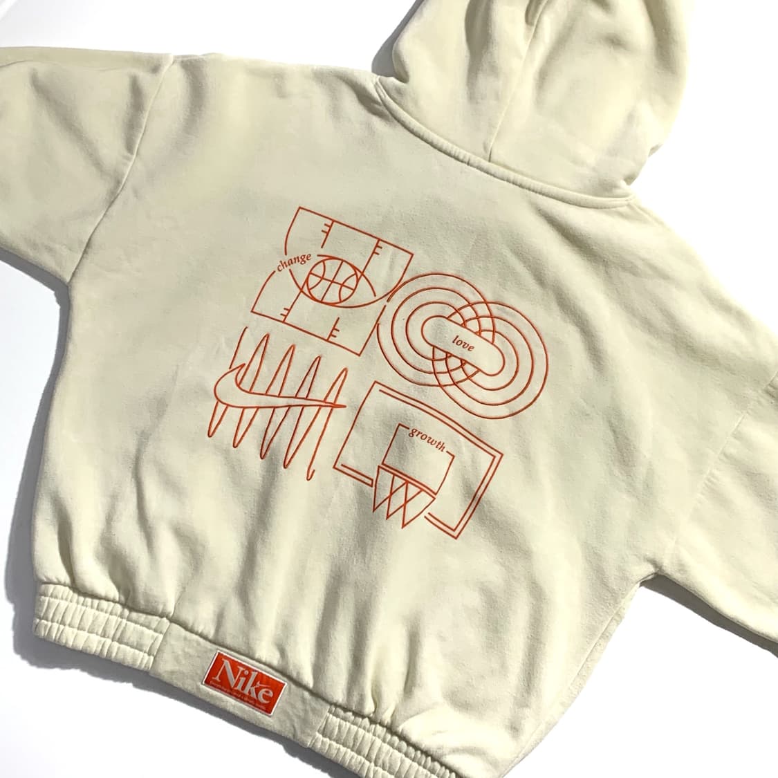 나이키 크롭 아이보리 후드티  상품이미지1
