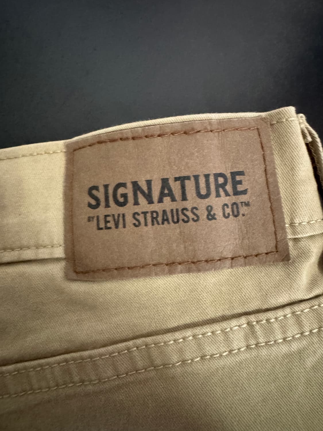 정품 리바이스 시그니처 라인 치노 베이지 면바지 37.7인치 상품이미지4