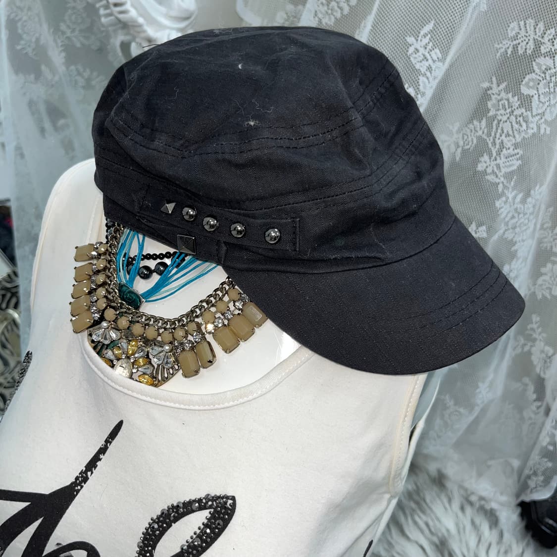 빈티지 락시크 스터드 캡 상품이미지4