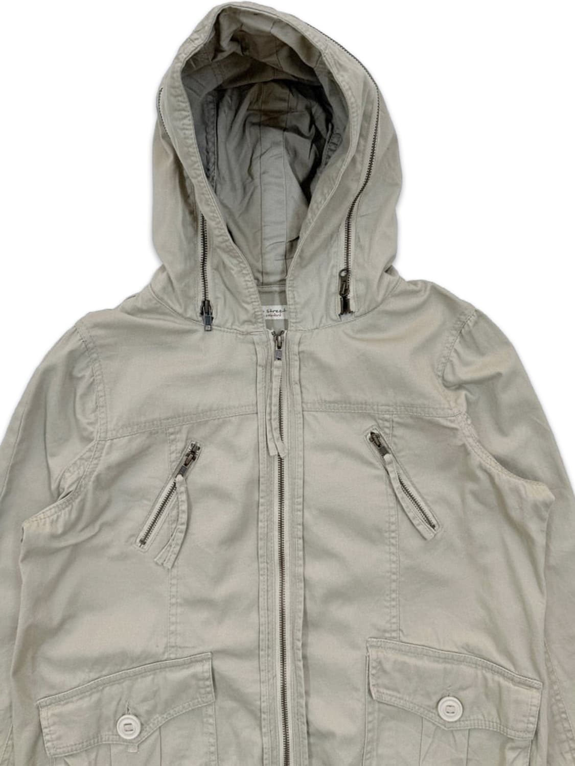 빈티지 베이지 포켓 집업 자켓 상품이미지3