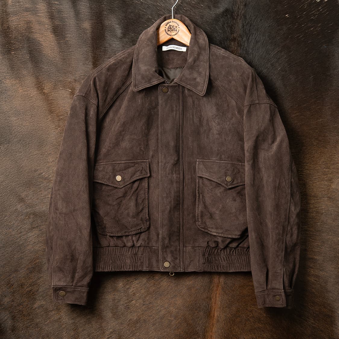 [100] 언앤써드미스테리 피그스킨 스웨이드 레더 봄버자켓  상품이미지1