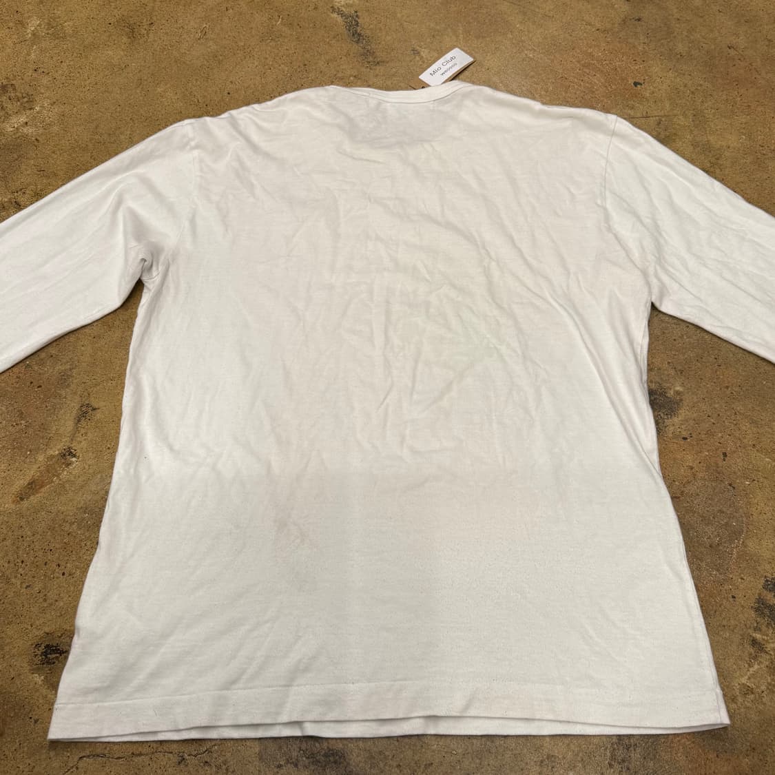 꼼데가르송 화이트 레드 와펜 롱슬리브 상품이미지4